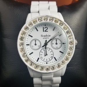 SOPHIE QUARTZ WHITE WATCH
